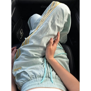 KZ02ZZ-特46 美式复古条纹工装裤男夏季潮牌高街运动速干冲锋裤图片