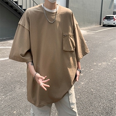 2024夏季新款山系户外运动半袖男工装口袋短袖t恤现货T1749-P32，男装T恤，星座512-4