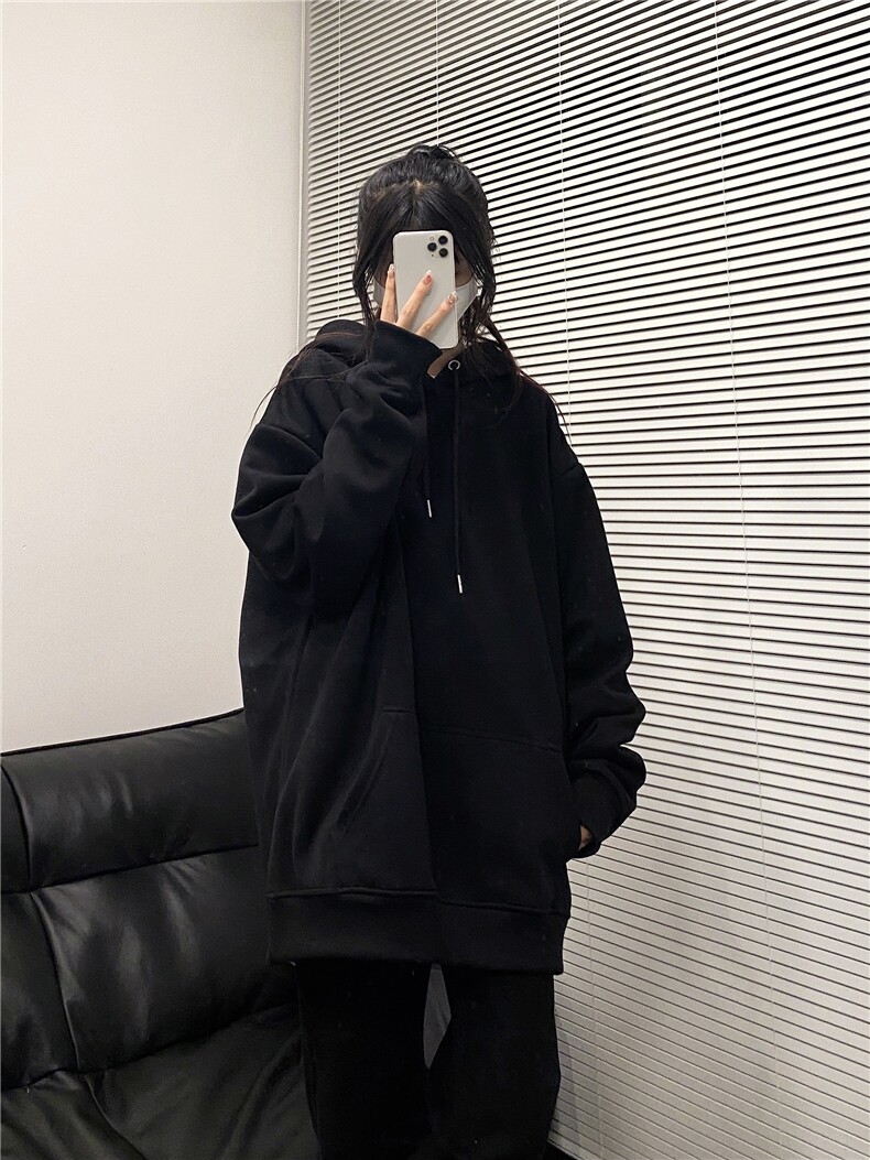 美式复古连帽重磅卫衣基础款休闲宽松oversize,男装卫衣,星座310A-4