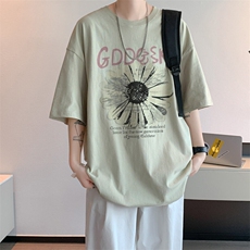 已注册/夏季新款内景时尚大码宽松短袖T恤男潮打底衫DT00506/P25，男装T恤，电商B316