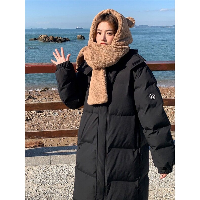 棉服女冬季中长款过膝韩版宽松学院风加厚bf休闲棉衣棉服,男装棉衣,星座1210-1