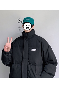 新款男百搭设计感纯色港风棉衣M065-P90控148图片