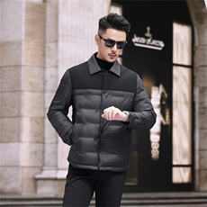 现货新标90绒中青年轻薄羽绒服外套男士秋冬时尚羽绒服夹克，男装夹克，钱塘723