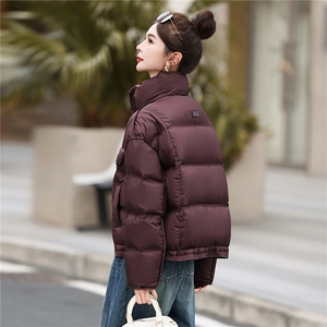 设计感高品小个子羽绒服女短款2025冬季新款法式高级感白鸭绒外套图片