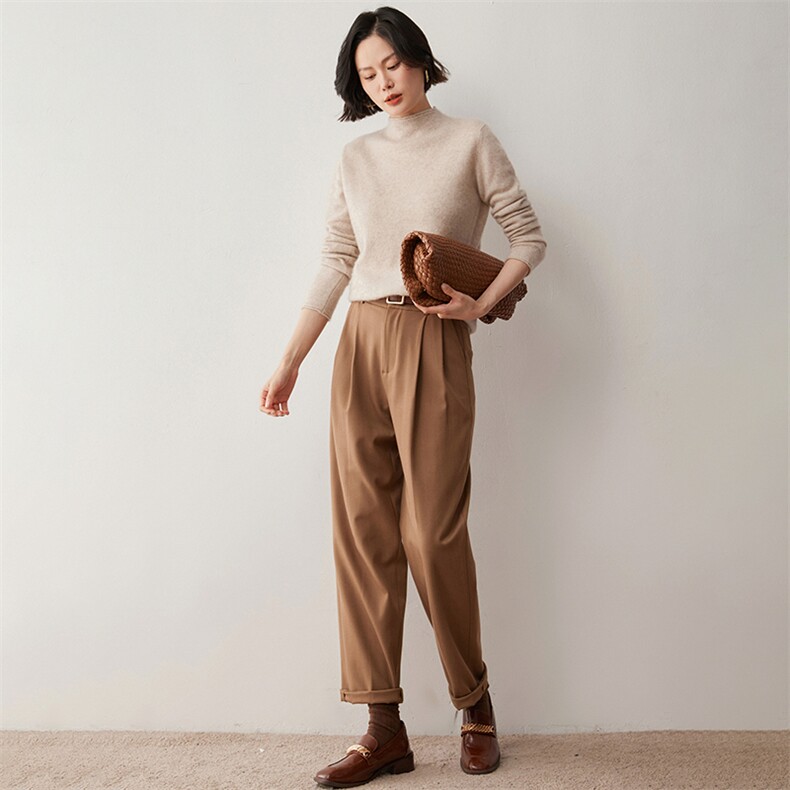 【断码羊绒】新款羊绒衫秋冬圆领针织打底衫修身内搭羊毛衫女毛衣,女装羊毛衫,蒂暖羊绒