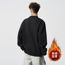 ！2025秋冬男士加绒加厚保暖德绒打底衫长袖T恤DL2505特P25，男装T恤，电商B220
