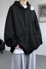 M~8XL开衫夹克/连帽卫衣大码连帽重磅秋冬加厚休闲外套KS2102P80，男装夹克，电商B238