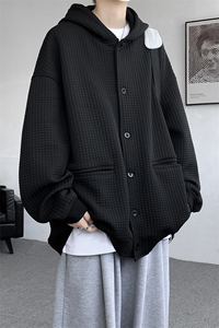M~8XL开衫夹克/连帽卫衣大码连帽重磅秋冬加厚休闲外套KS2102P80图片