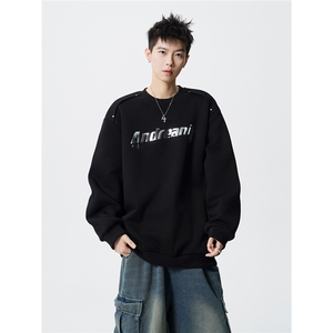 HW2530-特P45控78面布54.2棉45.8聚酯polo领情侣卫衣宽松外套男图片
