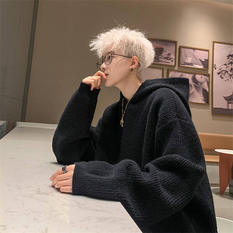 男士连帽男士套头针织毛衣A367 MK18 P70 控98图片