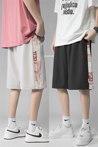 1405-1-ZY021-特P18 控35 冲 王炸港风冰丝五分短裤男图片
