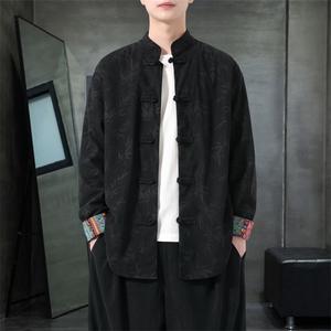 男士衬衫外套灯芯绒夹克盘扣立领风 XZ1512-2511-P55图片