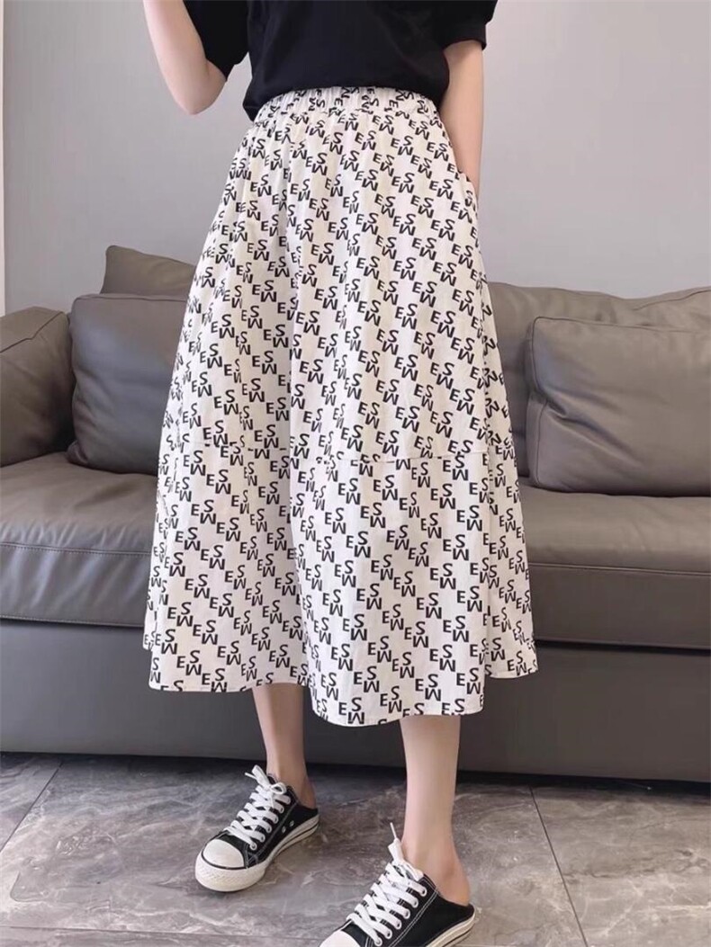 夏季花半裙，女装半身裙，曼希野