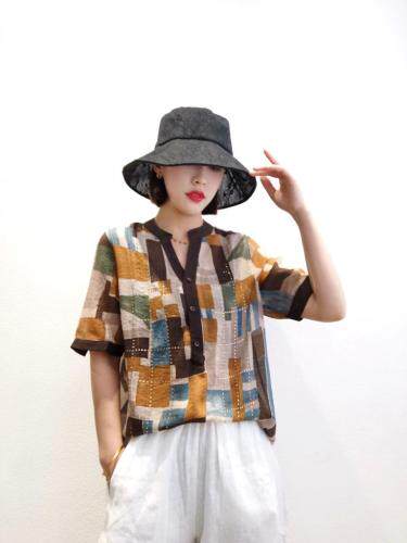 天丝炒色烫鉆小衫，女装，嘉福利市