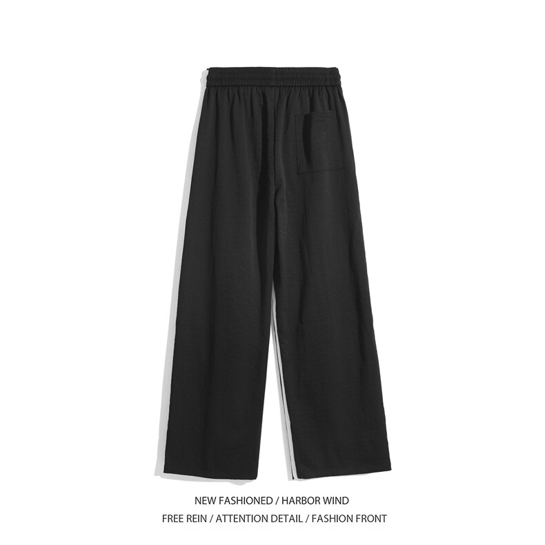 抖音品质秋季新款美式条纹设计宽松休闲裤B315-K24291-特p35控68,男装休闲裤,电商B315