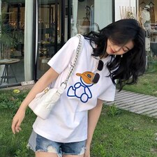 夏季新品短袖T恤简约，女装T恤，木橙紫 MC·Z