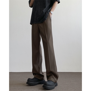 现货 S-3XL 中性纯色简单款垂感直筒西裤 310A-2 BK315  P45 控68图片