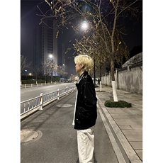 自家图，博主风cleanfit外套男短款美式复古飞行员夹克JK2404-P95，男装夹克，星座1007（原301D）