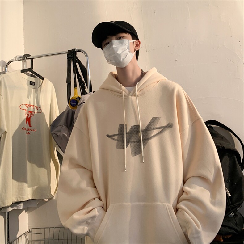 ！连帽圆领卫衣男装港风帽衫男 LM151-P35图片