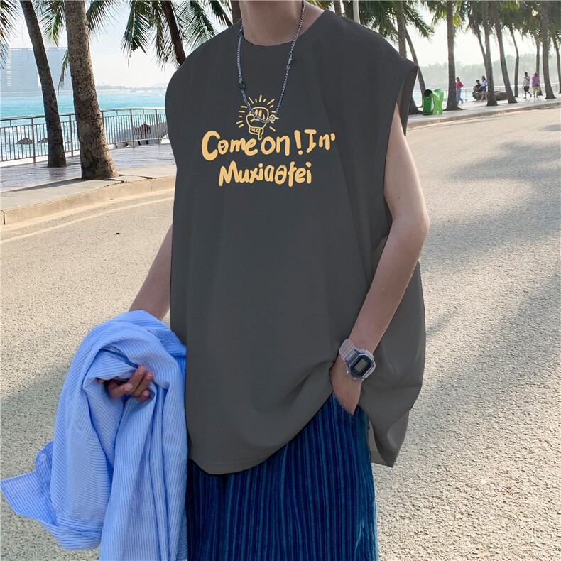 量大图低自动【有货】纯棉背心HD019-1-BX2530-P20，男装背心/马甲，电商019-1