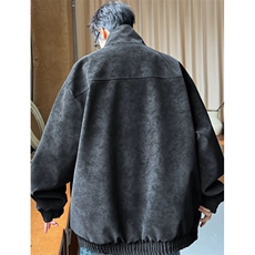 新款男女高级感立领机车皮衣户外套春季新款痞帅保暖上衣J530，男装皮衣，星座1116A（原606A-3）