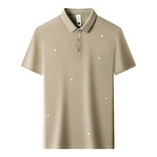 夏季短袖POLO衫中青年男装时尚百搭商务休闲翻领t恤QS3065-P70，男装Polo衫，星座1105-3