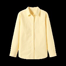 2026春夏新款黄蓝条纹衬衫女宽松显瘦元气少女感衬衣显白温柔风，女装衬衫，艾米