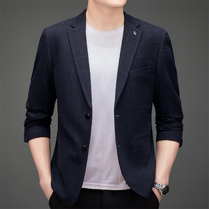 DJ3053钱塘2020-3新款时尚休闲简约百搭中年男士西服外套P152图片