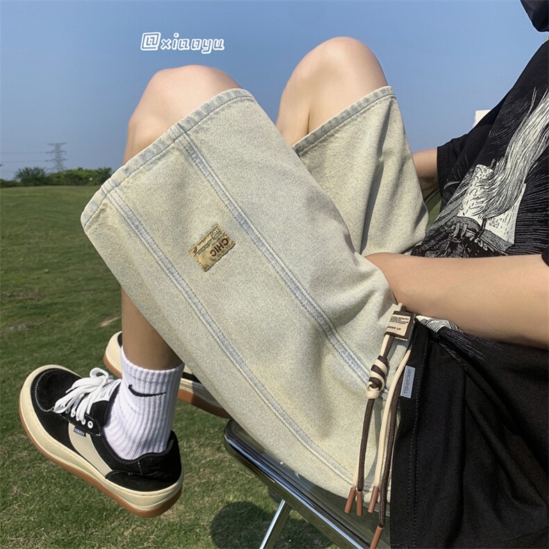 XZ616夏季新款宽松百搭牛仔裤贴标五分裤TY865P45控58，男装牛仔裤，星座512A（原616）