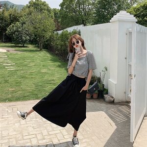 2021夏季新款套装（上衣+不规则半身裙）012-T204图片