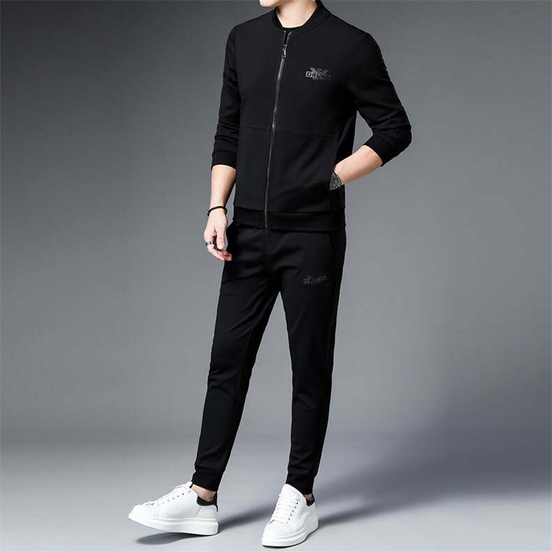 SA9137-3钱塘2020-2中青年男士冬季新款百搭简约卫衣套装P240,男装休闲套装,钱塘207-2