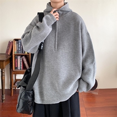 现货高品质得物抖音连帽套头毛衣M3611-P65，男装针织衫/毛衣，星座1212