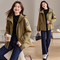 现货加棉冲锋衣保暖防风，女装棉衣/棉服，韩派