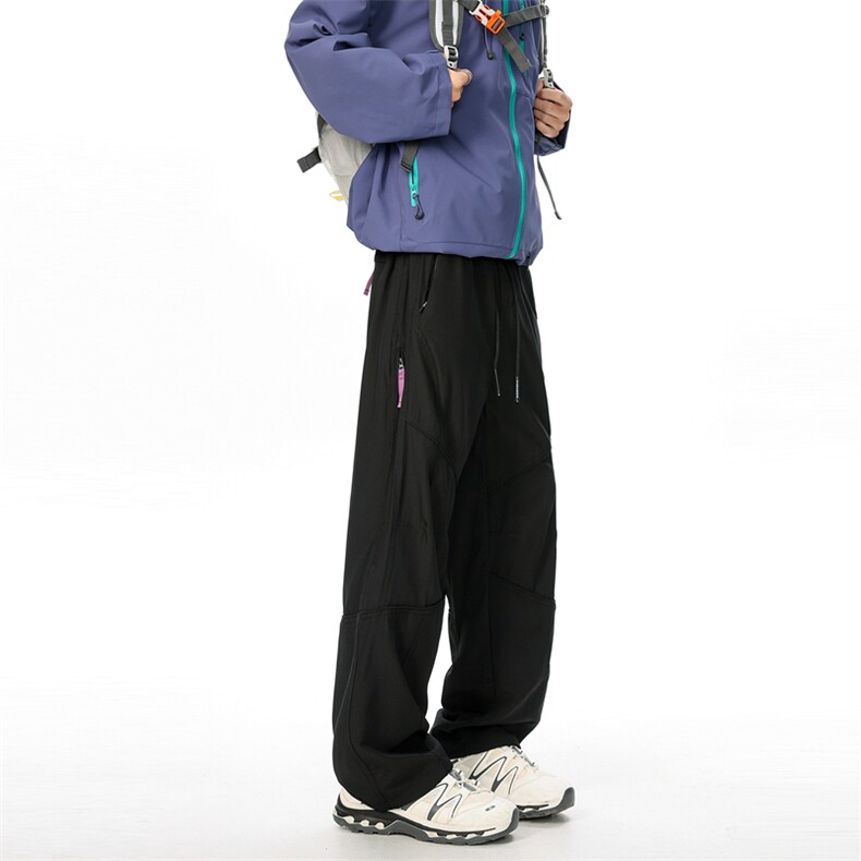 春款美冲锋裤男户外机能风登山运动裤高街设计感休闲裤AK0251-P53,女装休闲裤,星座308B-2