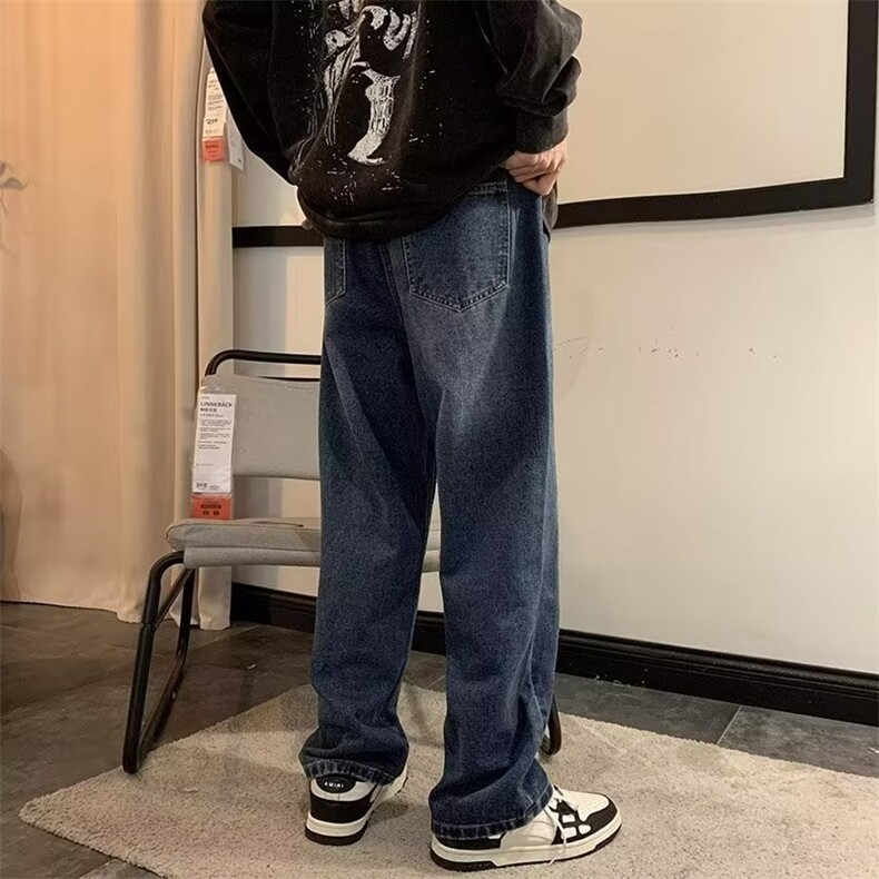 时尚秋季新款长裤牛仔裤ins男青春流行水洗日系潮潮流慵懒文艺,男装牛仔裤,星座506A