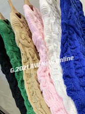 新款花针织毛衣，女装针织衫/毛衣，G