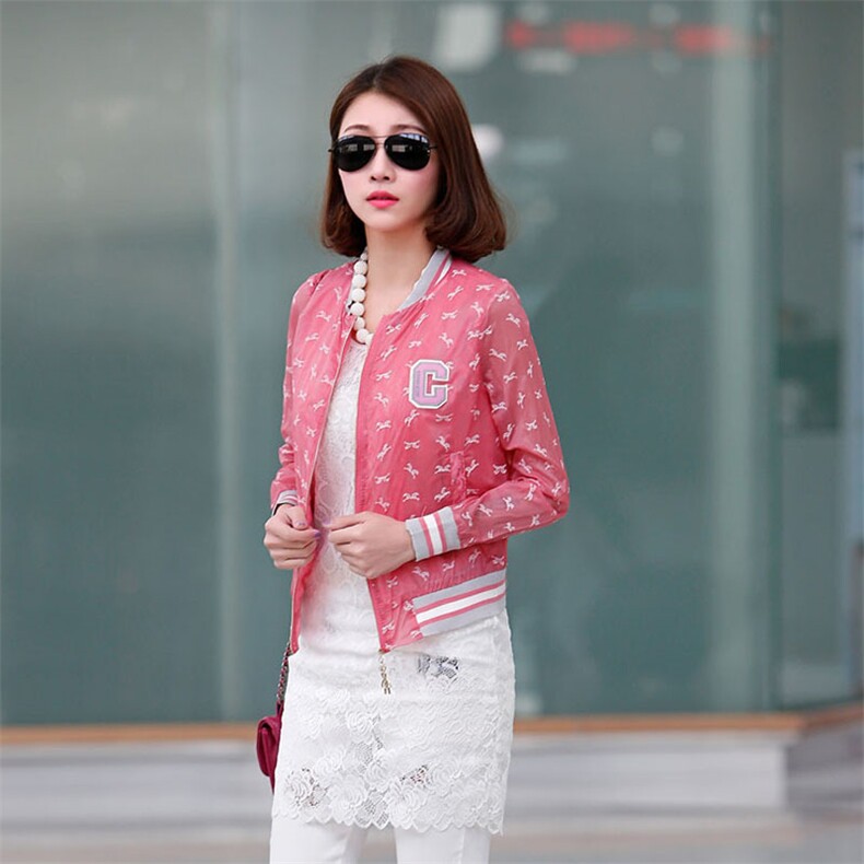 时尚百搭女款防晒衣轻薄透气夏季必备显瘦修身，女装防晒衣，凯瑟曼