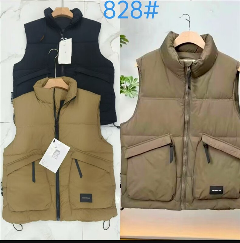 秋冬季新款立体口袋纯色小标拉链棉马甲坎肩休闲313B-828-P60,男装背心/马甲,星座313B