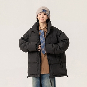 新标白鸭绒简约休闲立领外套纯色潮流加厚羽绒服ESY0215-P150图片