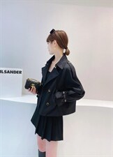 百搭不挑人的小短款风衣来啦搭皮带质感绝绝子！，女装风衣，HEMAIXI 和麥熙