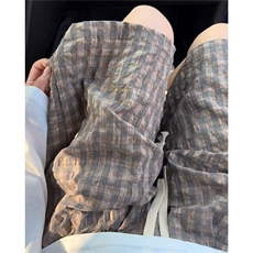 CP1214-P28薄款速干短裤男夏季格纹运动五分裤沙滩裤子，男装牛仔裤，电商B323A