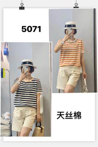 夏季针织短袖，女装，聖仕莲