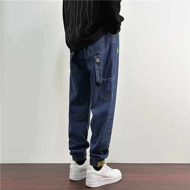 k301-p55-控78M-5XL牛仔黄泥在高阶宽松大码牛仔裤cityboy,男装牛仔裤,星座116