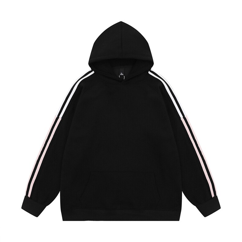 光板得物\唯品二开三条杠撞色拼接插肩袖连帽卫衣A71P38,男装卫衣,电商A247B