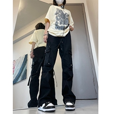 B221秋冬新款美式ins高街小众休闲弹力工装裤LK22055-P65控88，男装休闲裤，电商B221