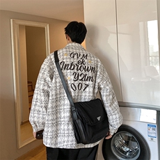 1港风小香风长袖衬衫男大码中性风情侣潮衬衫男CCS8019P45控68，男装衬衫，星座226-2