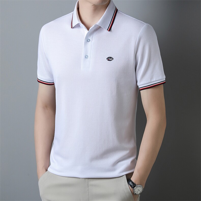 潮流男士短袖POLO衫薄款纯色翻领短袖T恤男夏装上衣XY8871-P75,男装T恤,星座1105-3