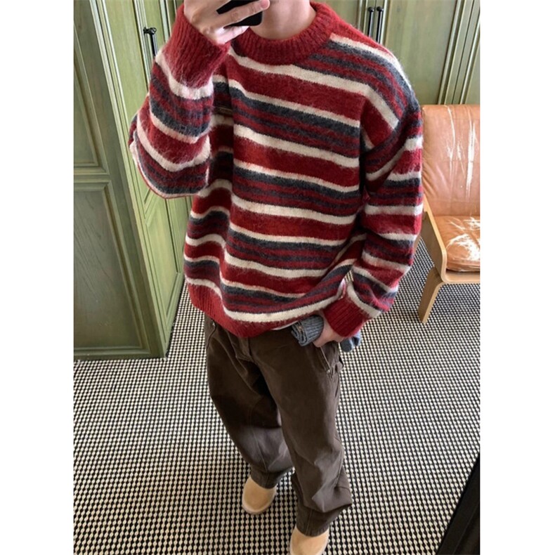 圆领条码毛衣M7040-P55，男装针织衫/毛衣，星座1212