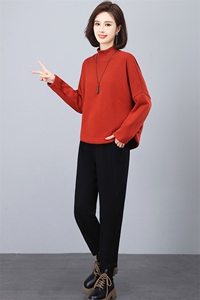 三年不下架2024年(新款)冬季时尚加绒加厚卫衣休闲两件套装卫裤女图片