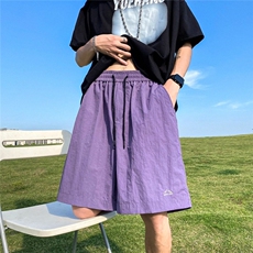速干五分裤多巴胺帅气百搭宽松情侣2025夏季ins休闲短裤K6315-P28，男装休闲裤，星座412-2